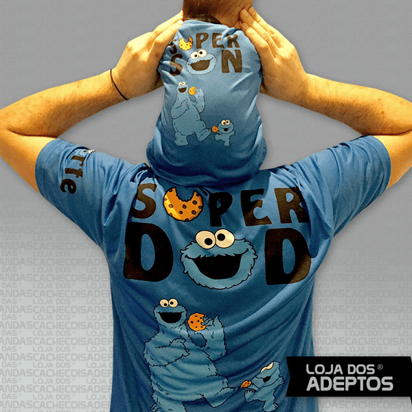 T-shirt Casual Super Dad Super Son